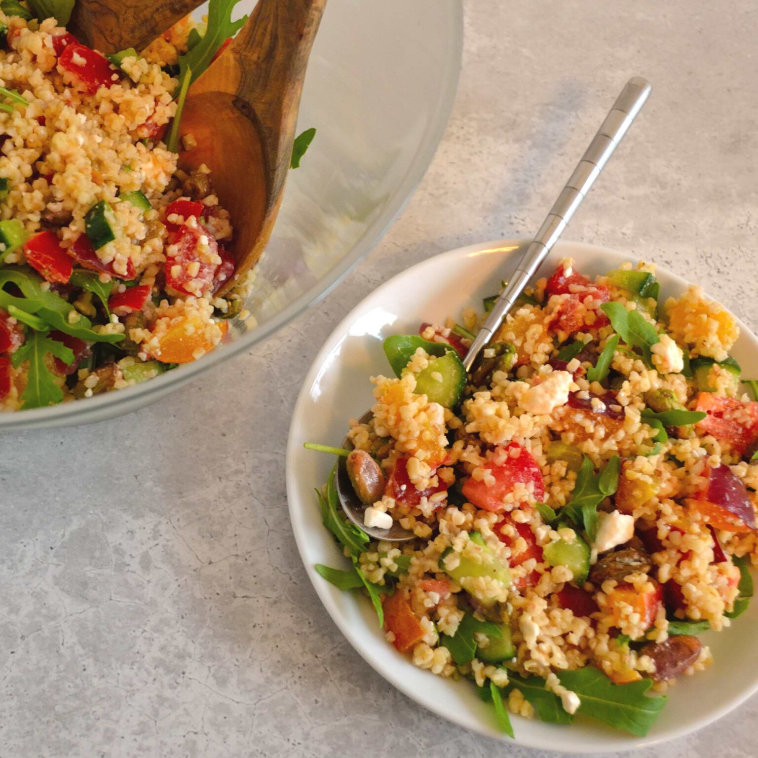 Tabouleh Van Bulgur Met Nectarine En Feta Culinary Dreaming